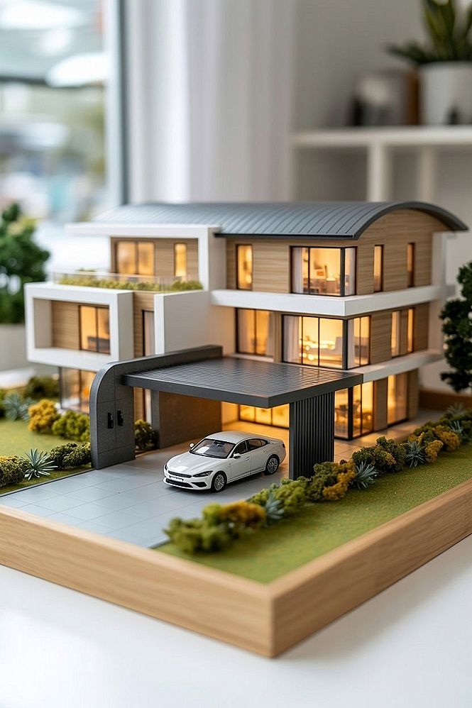 Unique 4 BHK Modern House Design: Contemporary Architect Elevation