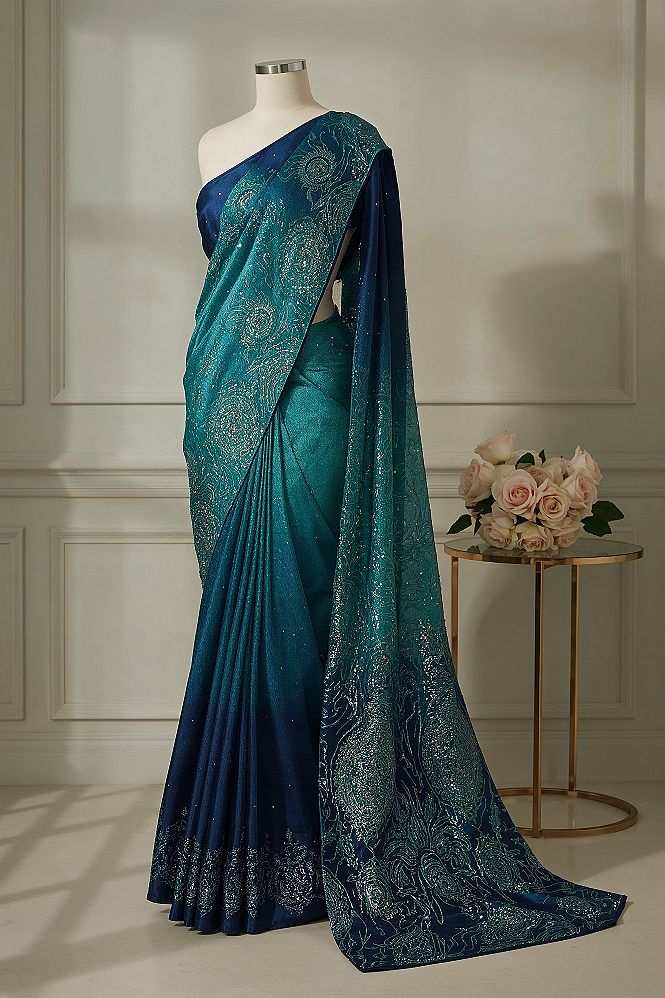 Luxurious Peacock Saree Designs for a Grand Wedding Look