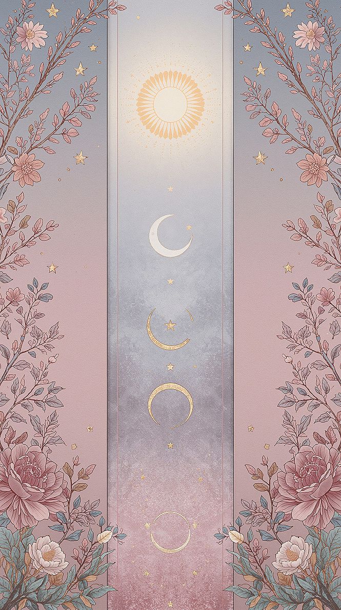 Ethereal Pastel Floral: Celestial iPhone Wallpaper Beauty