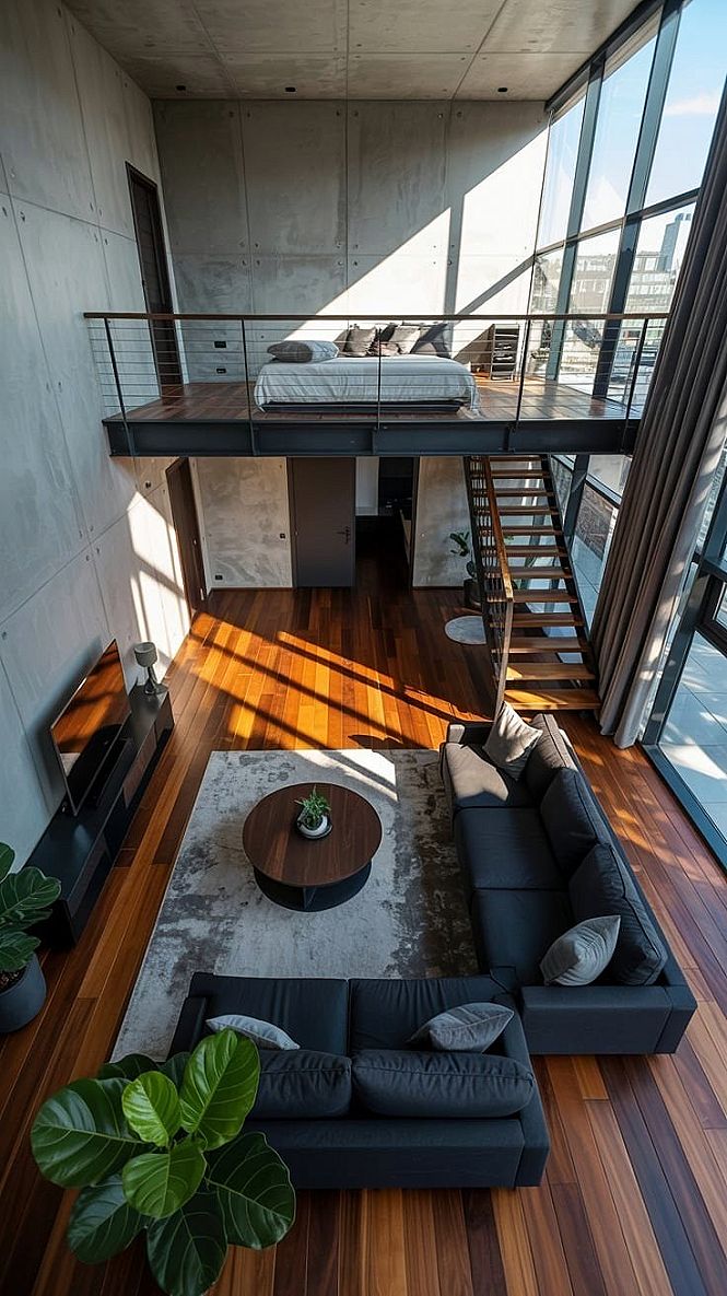 Loft Duplex: Minimalist Modern House Design with Smart Layout