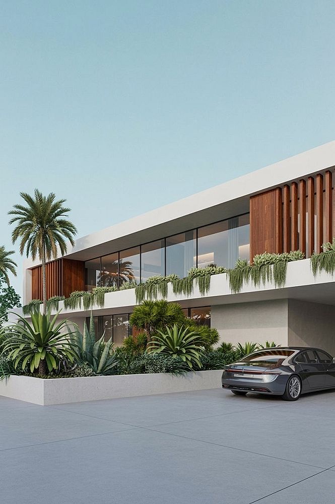 Modern Home Facade: Elegant Residence Design Inspiration