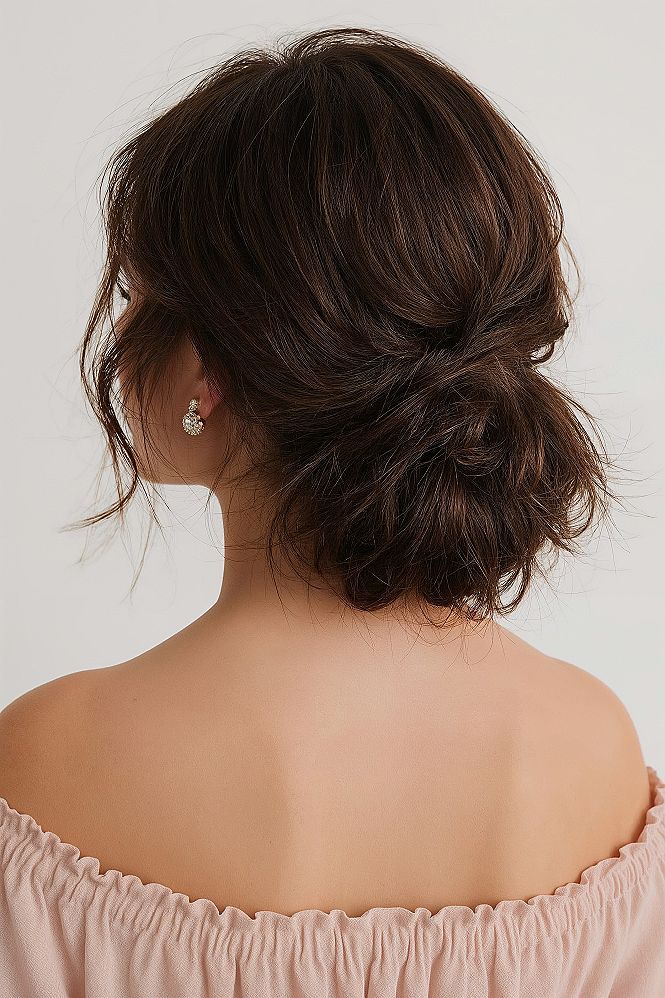 Effortless Bridal Hairstyle: Simple Updos for Long Hair