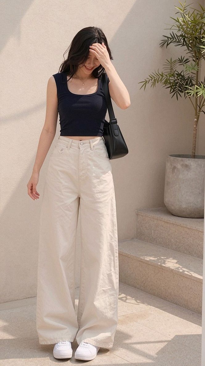 Styling a Simple Crop Top With a Casual Wrap Skirt