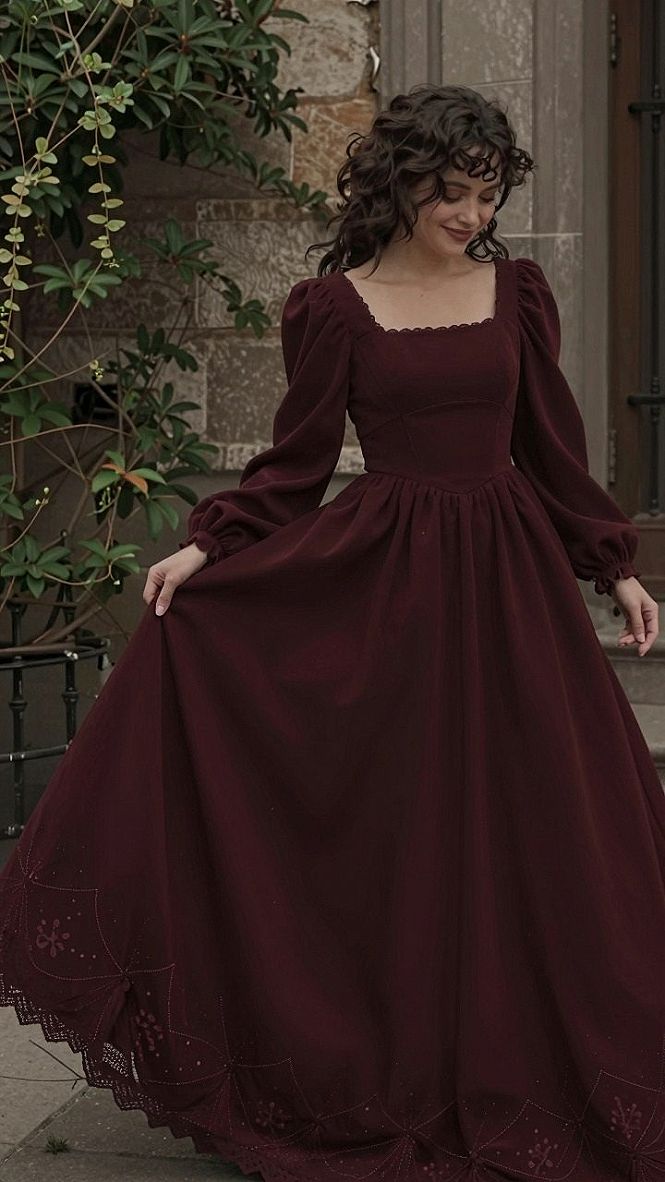 Embracing Vintage Charm with a Structured Red Maxi Dress