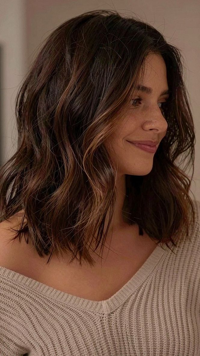 Adding Soft Caramel Ribbon Highlights to Dark Waves