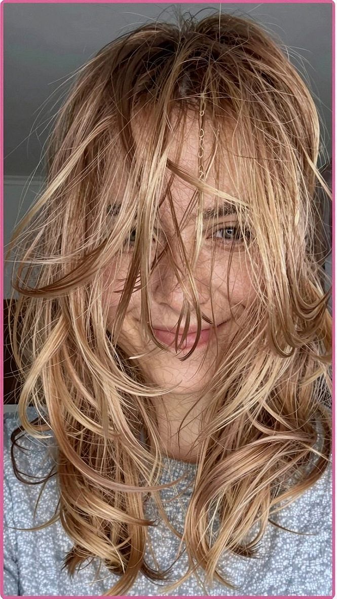 Styling Soft Copper Blonde Hair With Messy Waves