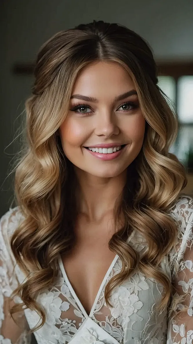 Crown of Curls: Wedding Day Hair