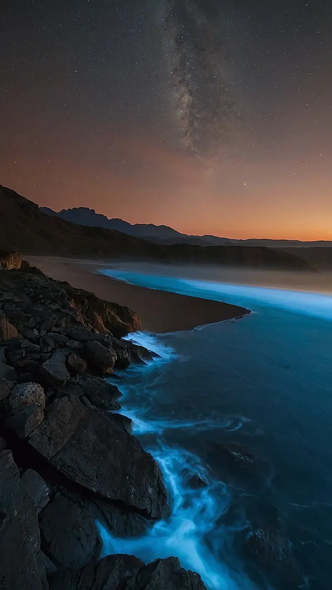 Starlit Shore: