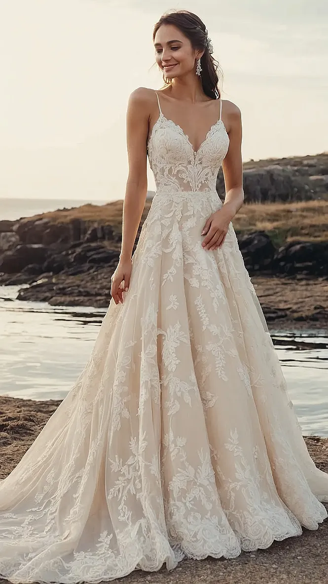 Soft and Romantic Dreamy Wedding Dress Designs