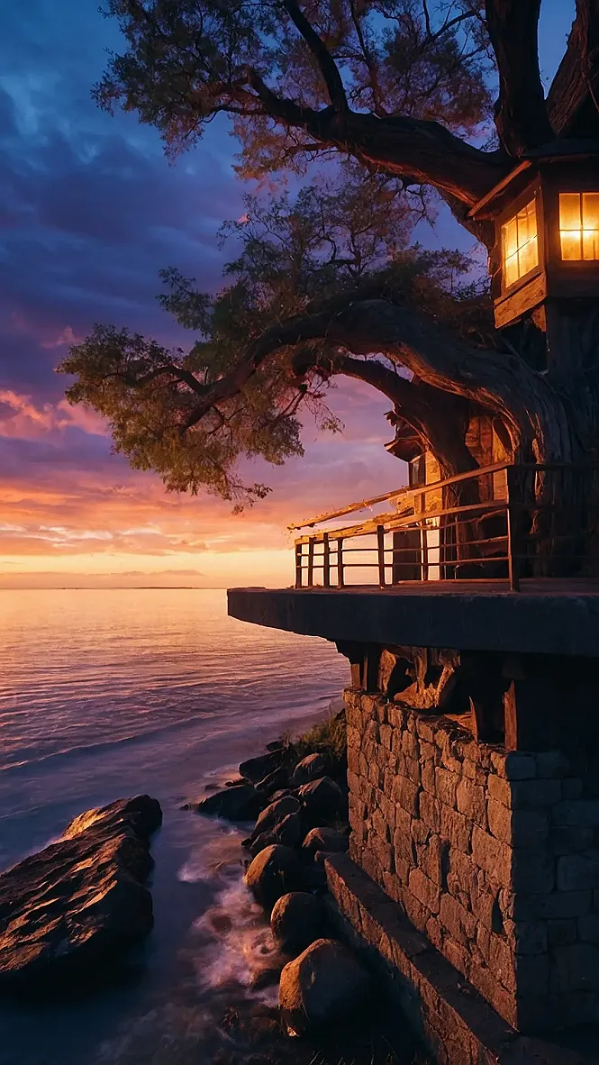 Coastal Beauty Where Sea Meets Majestic Cliffs