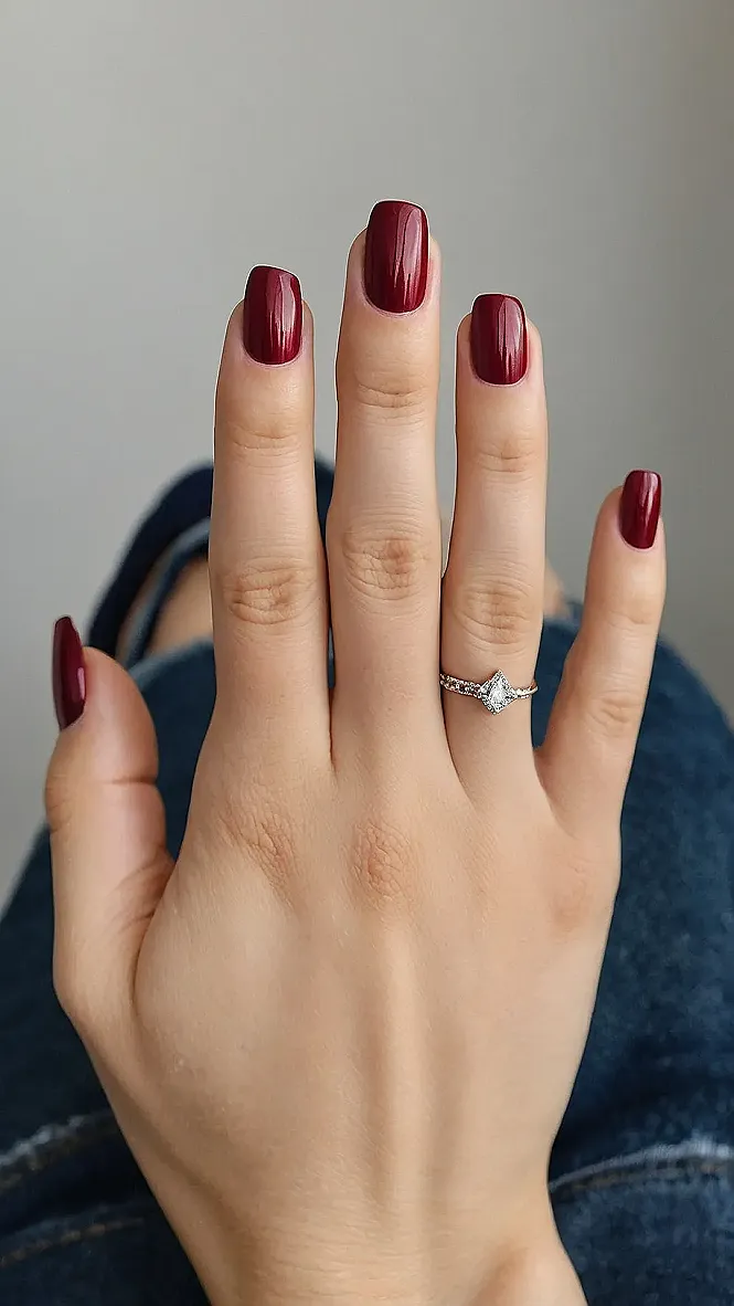 Trendsetter:  Burgundy Nails for the Win!