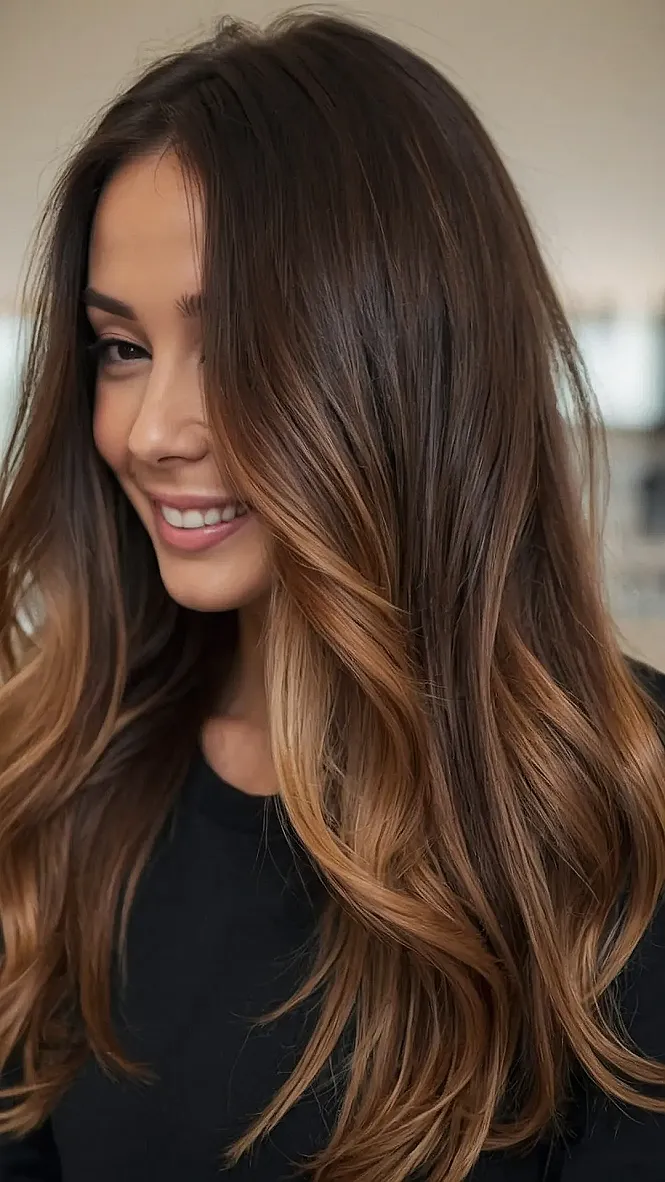 From Basic to Bae:  Fall Balayage Transformation