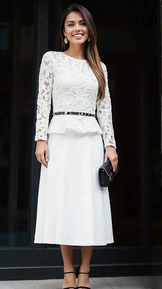 White Hot: Chic Ladies Outfits