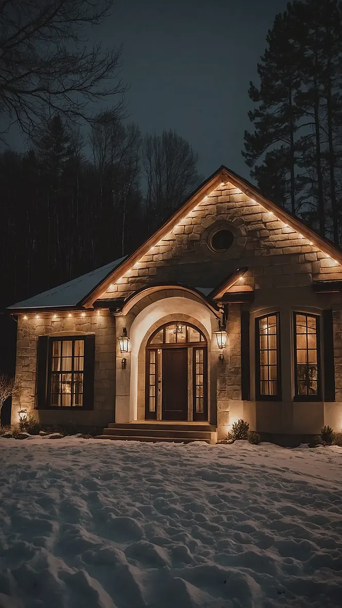 Winter's Illuminated Canvas