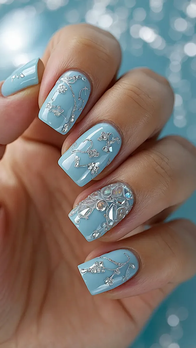 Crisp Glam Manicure