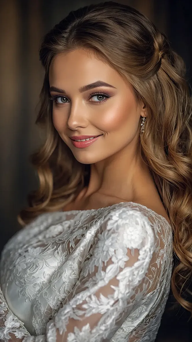 Polished Straight Bridal Looks