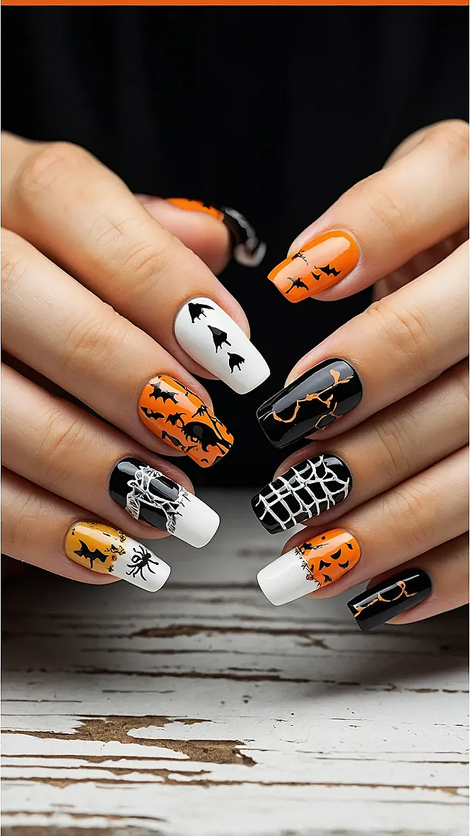 Batty Charm Nails
