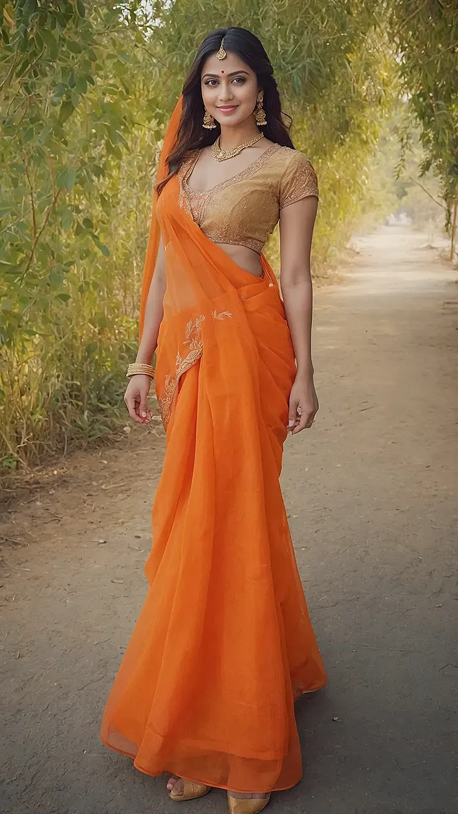 Orange Blouse Wow Factor