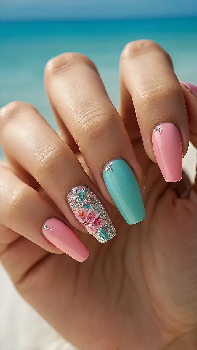 Subtle Sparkle Nails