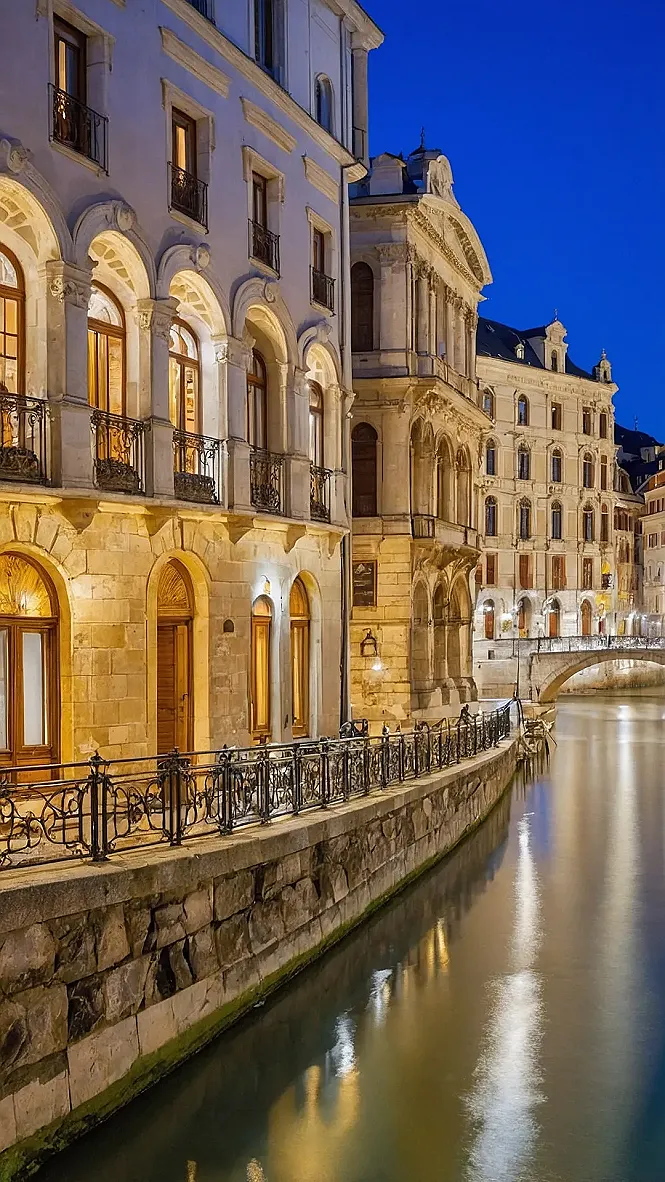 Europe's Nocturne Glow