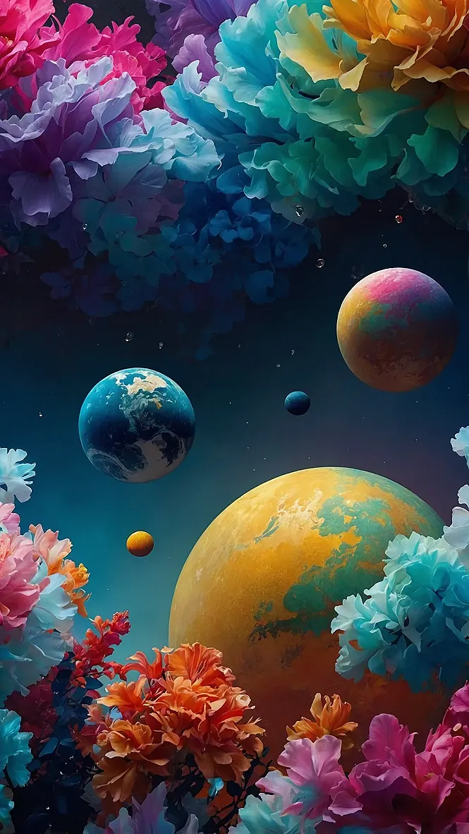 Galactic Blooms: Pure Visual Bliss