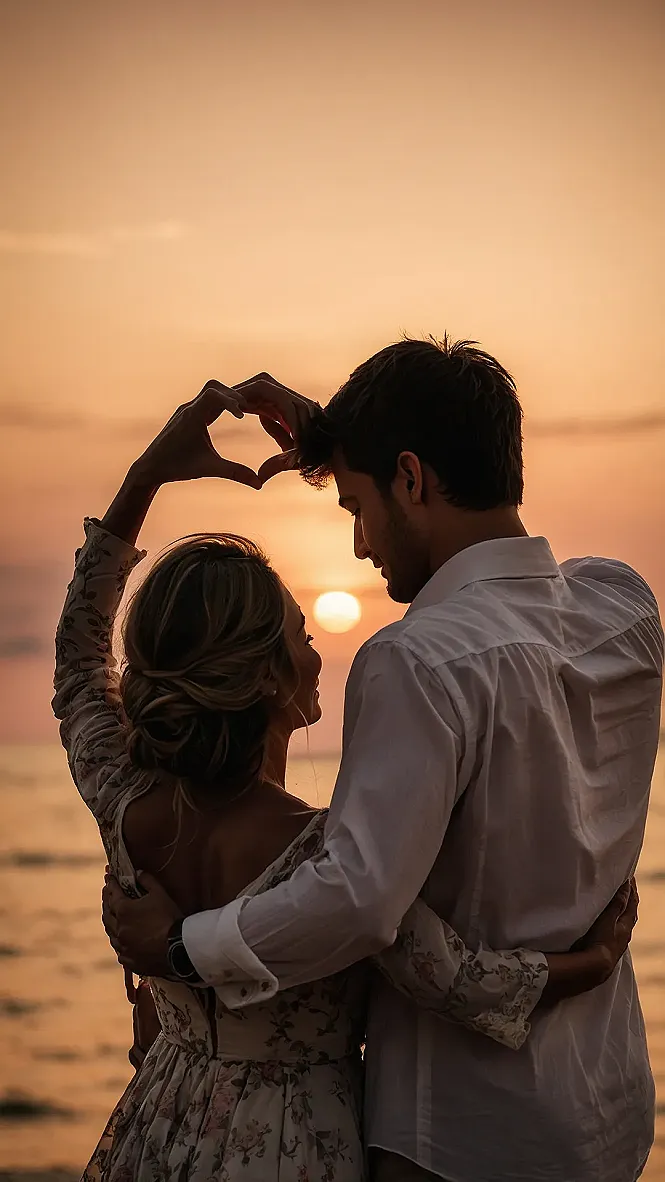 Heartfelt Sunset View