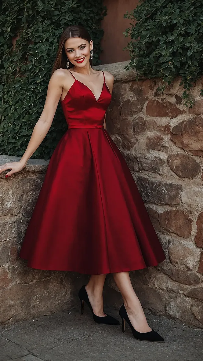 Casual Crimson Confidence