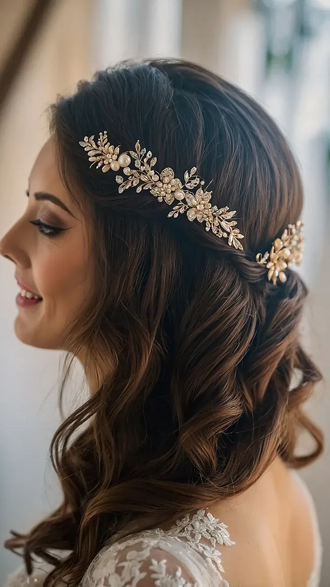 Bridal Half-Up Elegance