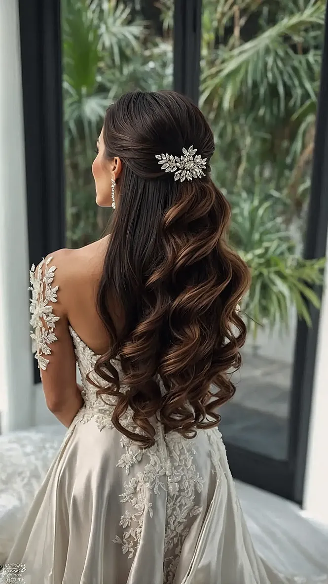 Chic Bridal Hair Split