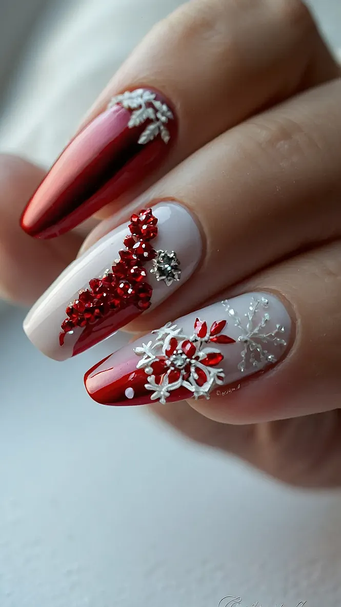 Sleighing the Holidays (Nails)