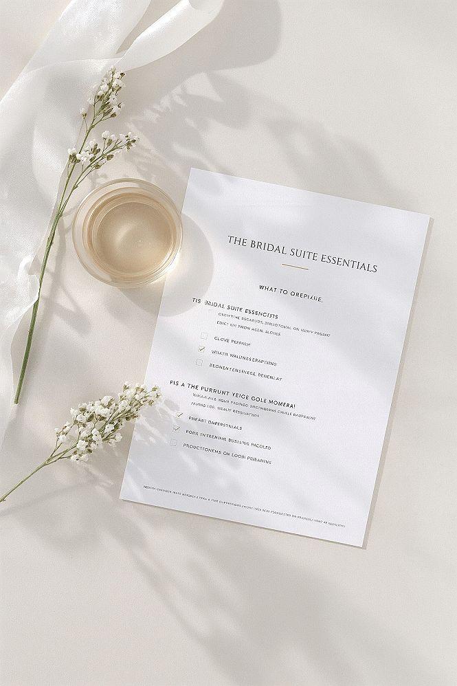 Bridal Suite Essentials Checklist: Your Stress-Free Wedding Day Guide