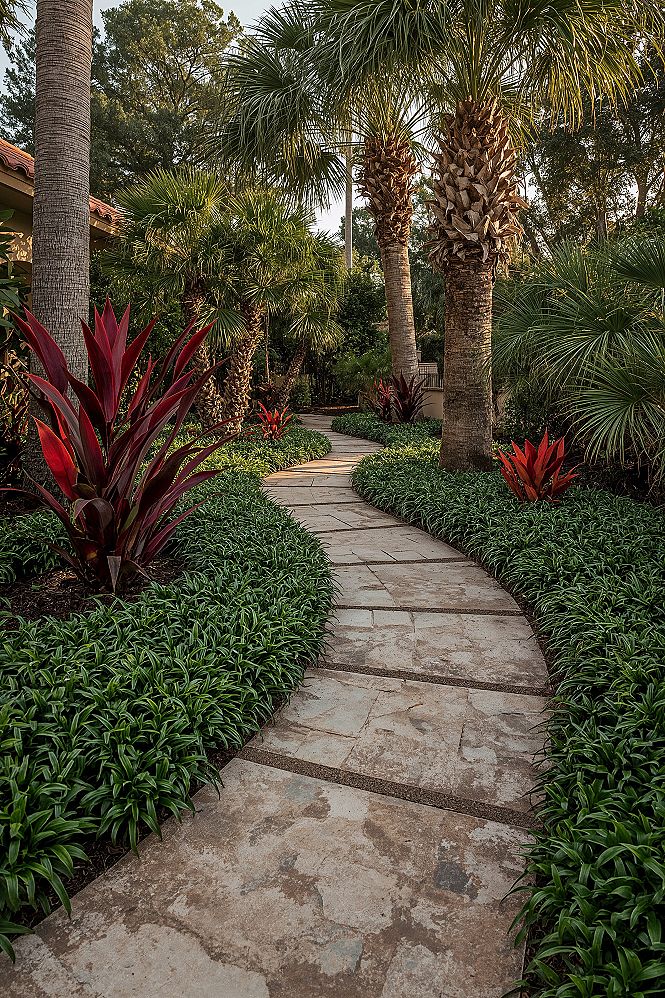 Winding Tropical Garden Paths And Walkways for Your Florida Oasis