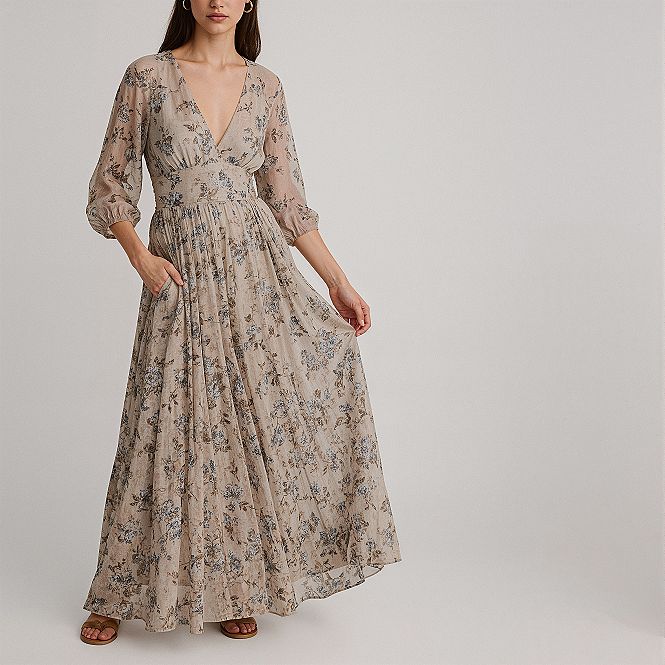 Champagne Floral Maxi Dress: Effortless Elegance for Summer 2025