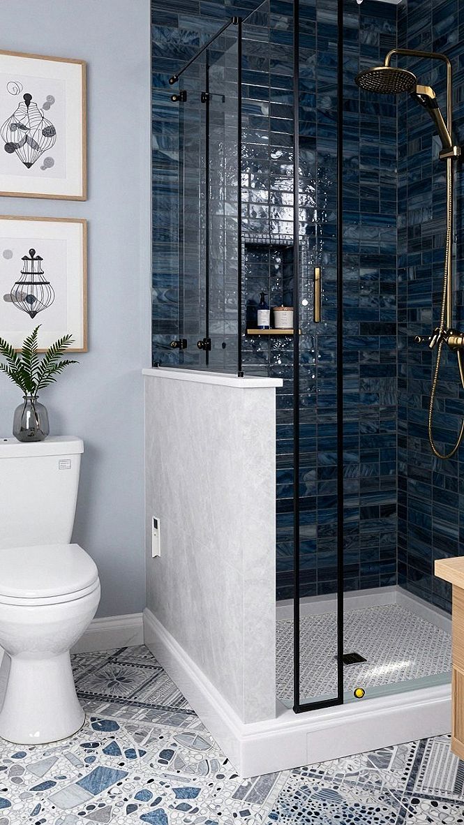 Choosing Deep Ocean Tiled Showers for Coastal Style