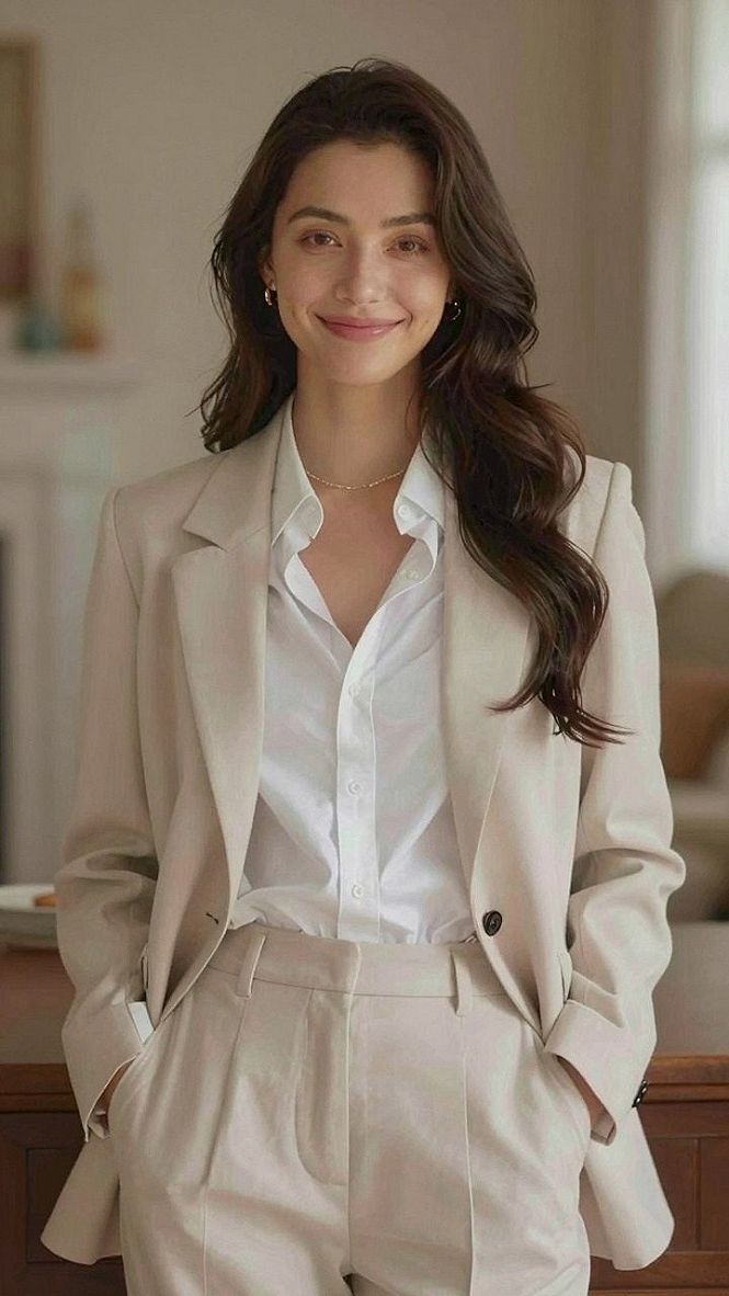 Styling Structured Blazers With Crisp Button Down Shirts