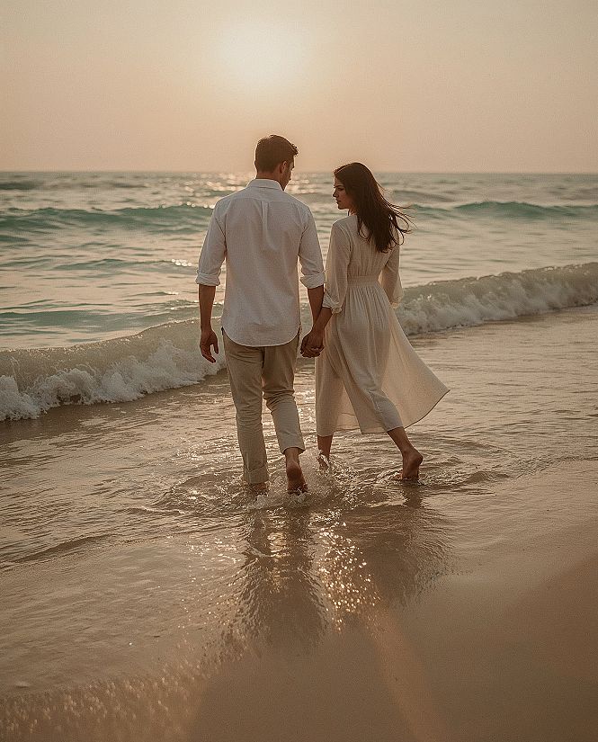 Golden Hour Romance: Dreamy Beach Couple Photoshoot Inspiration 2025
