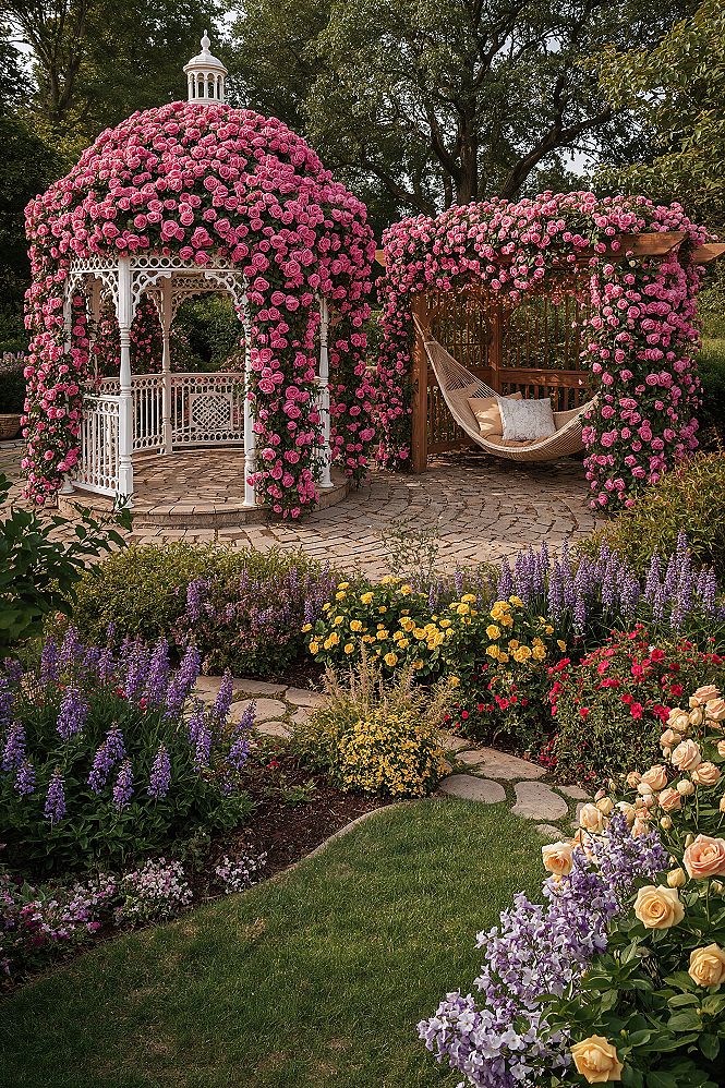 Enchanting Backyard Sanctuary: Colorful Fantasy Garden Inspo for 2025