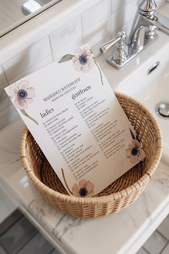 Guest Comfort: Must-Have Wedding Bathroom Basket Essentials