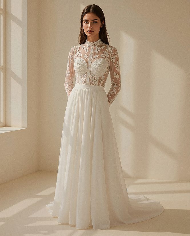 Vintage Charm: The Enduring Appeal of Long Sleeve Wedding Dresses