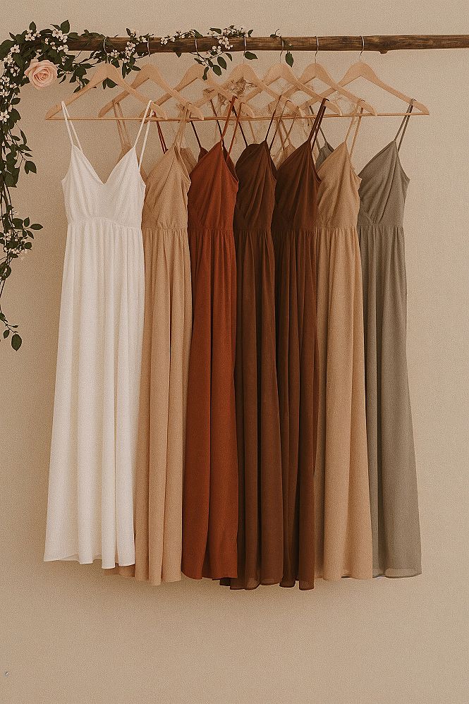 Rustic Bridesmaid Dresses: Enchanting Fall Wedding Style