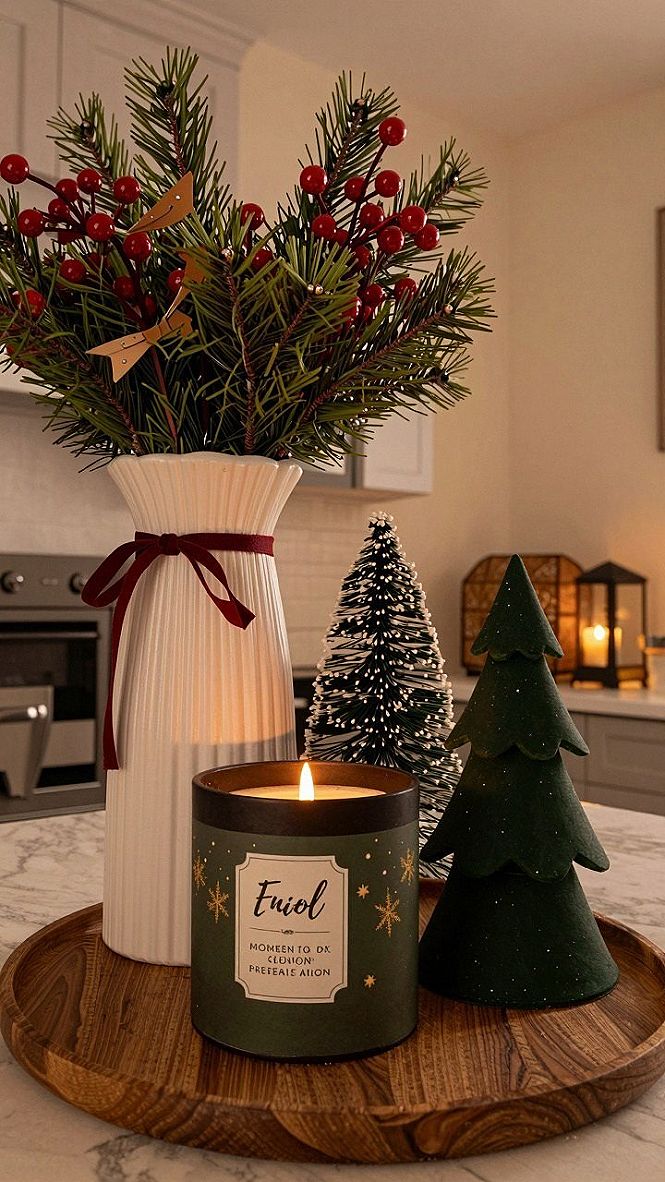 Choosing Holiday Candles and Greenery for Your Coffee Table