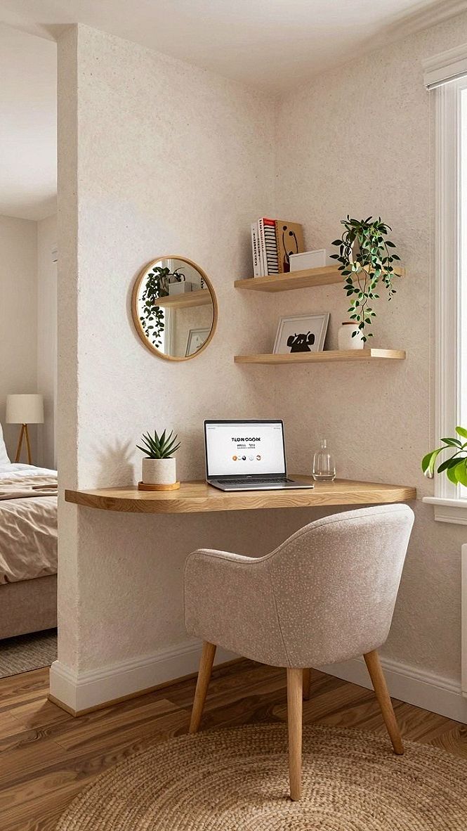 Choosing a Floating Corner Desk for a Compact Pink Aesthetic Room