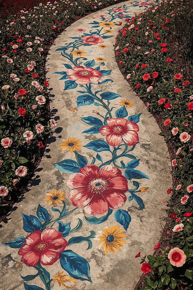 Vibrant Garden Walkway Designs: A Colorful Path to Your Backyard