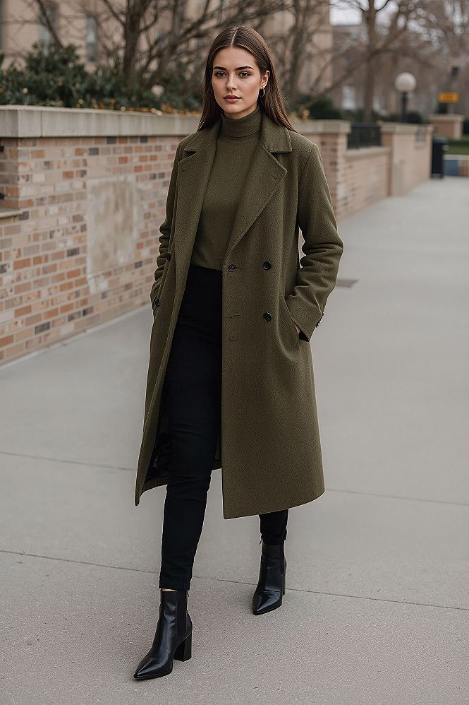 Elegant Green Wool Coats: Princess Kate's Winter Wardrobe Staple