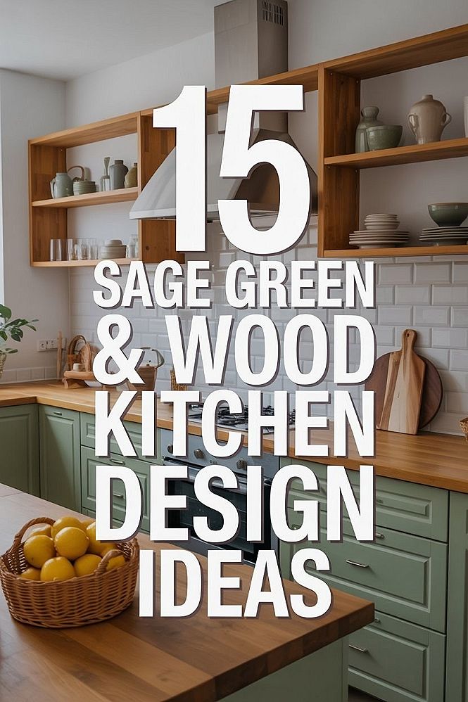 Sage Green & Wood Kitchen Remodel Inspiration