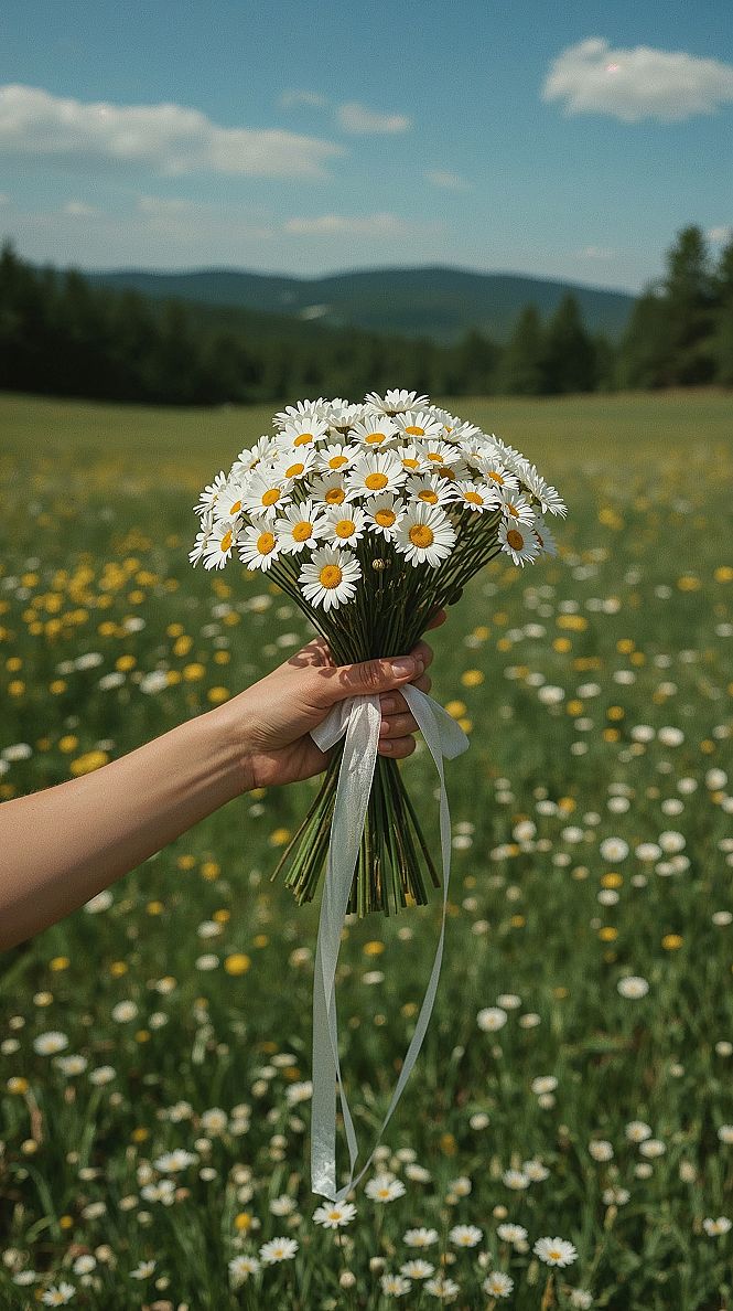 Daisy Bouquet Charm: Cute Summer Wallpaper Inspiration