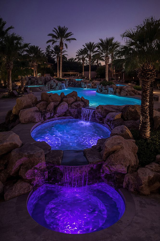 Resort-Style Oasis: Dream Backyard Pool & Waterfalls