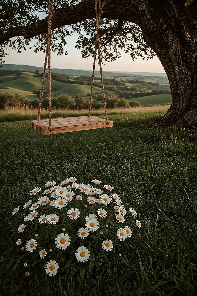 Charming Swing Landscapes: Peaceful Places in Lush Green Surroundings