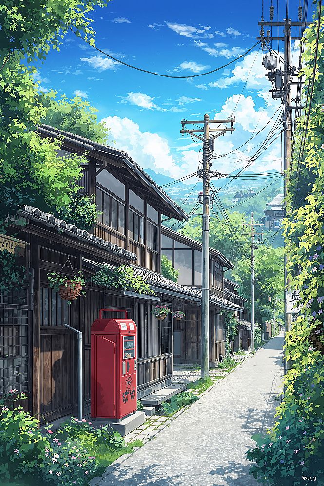 Ghibli Countryside: Serene Anime Scenery Wallpapers