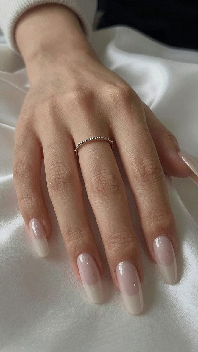 Maintaining Glossy Nude Almond Nails At Home